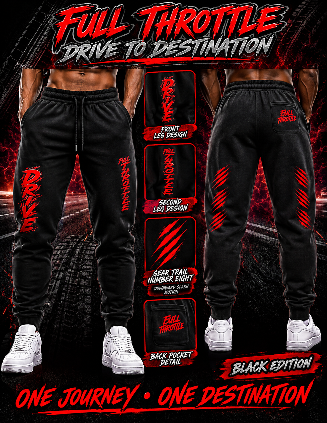 Full Throttle Courtside Heavyweight Brushed Fleece Jogger