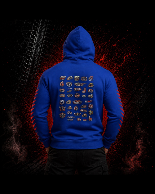 Asphalt Royalty™ | Full Throttle Premium Pullover Hoodie | 16 BAZ Coll